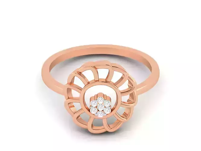 Ultra light wt minimalist Women Ring 3dm renders detail 
