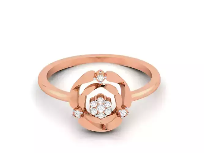 Ultra light wt minimalist Women Ring 3dm renders detail 