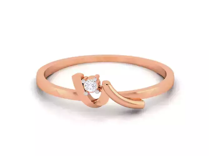 Ultra light wt minimalist Women Ring 3dm renders detail 