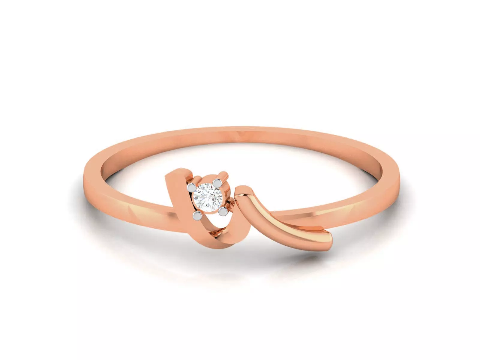 Ultra light wt minimalist Women Ring 3dm renders detail 3D print model_0