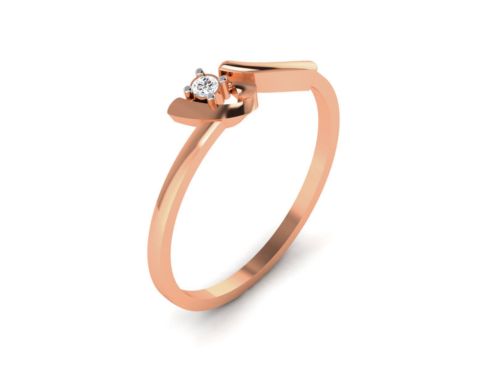 Ultra light wt minimalist Women Ring 3dm renders detail 3D print model_2