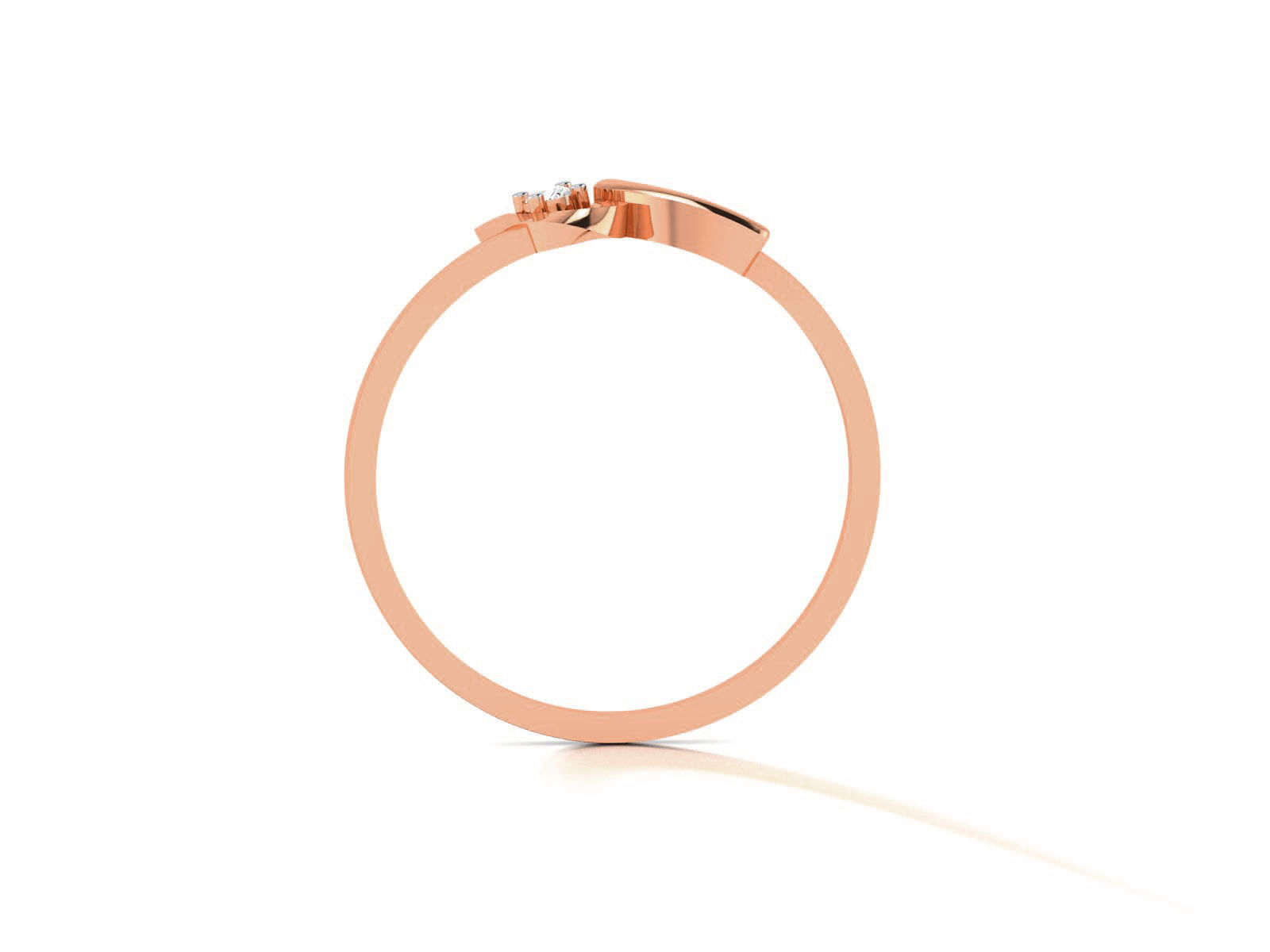 Ultra light wt minimalist Women Ring 3dm renders detail 3D print model_3