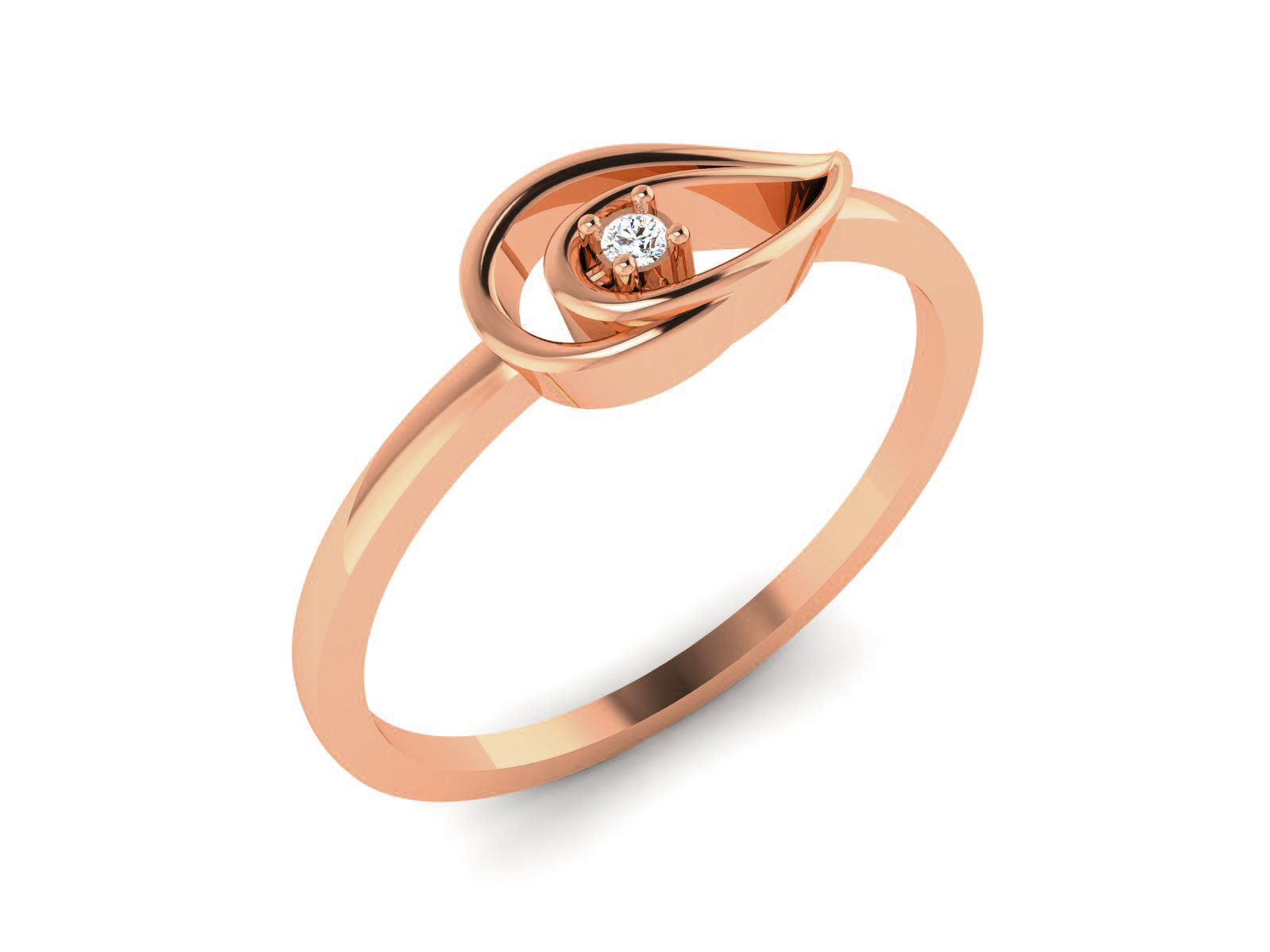 Ultra light wt minimalist Women Ring 3dm renders detail 3D print model_2