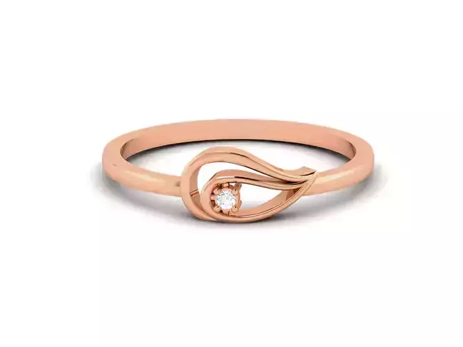 Ultra light wt minimalist Women Ring 3dm renders detail 