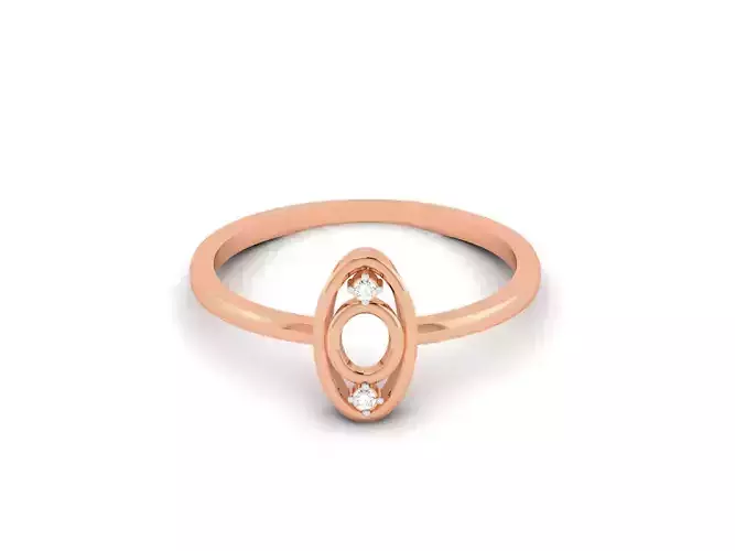 Ultra light wt minimalist Women Ring 3dm renders detail 