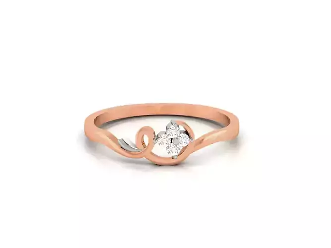 Ultra light wt minimalist Women Ring 3dm renders detail 
