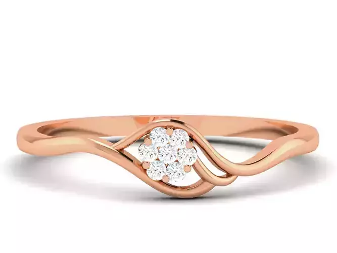 Ultra light wt minimalist Women Ring 3dm renders detail 