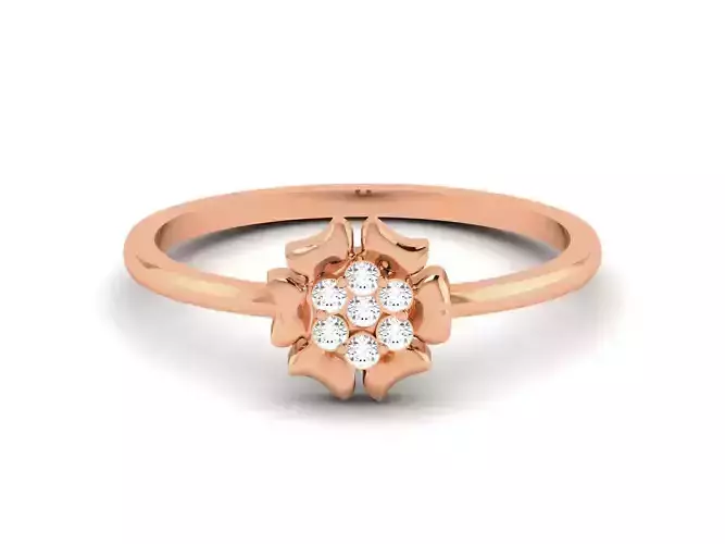 Women Diamond Ring 3dm render details