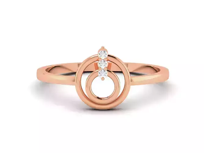 Ultra light wt minimalist Women Ring 3dm renders detail 