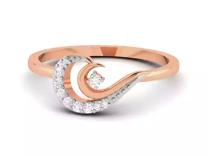 Women Diamond Ring 3dm render details