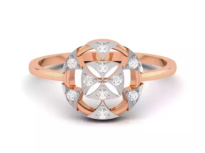 Women Diamond Ring 3dm render details