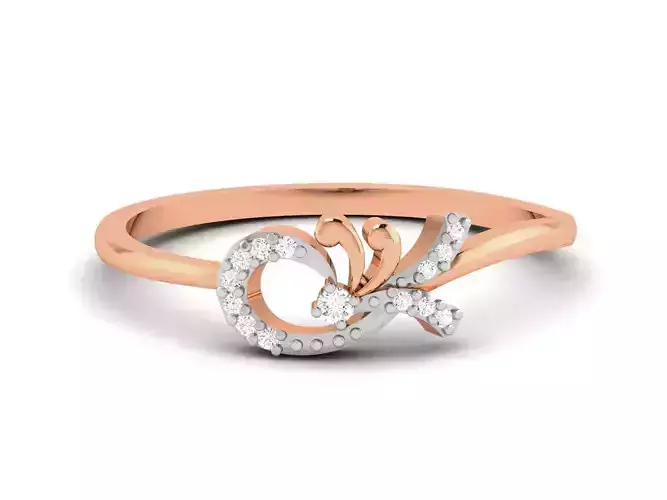 Ultra light wt minimalist Women Ring 3dm renders detail 
