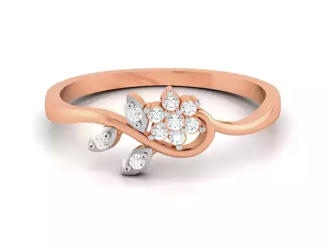 Ultra light wt minimalist Women Ring 3dm renders detail 