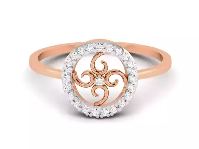 Women Diamond Ring 3dm render details