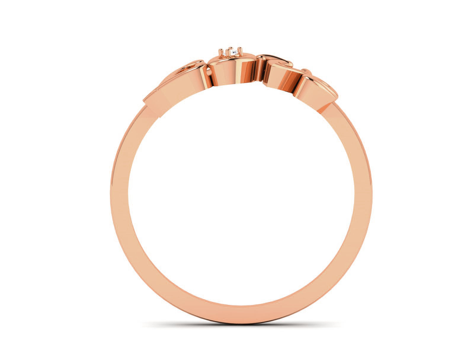 Ultra light wt minimalist Love Ring 3dm renders detail 3D print model_3