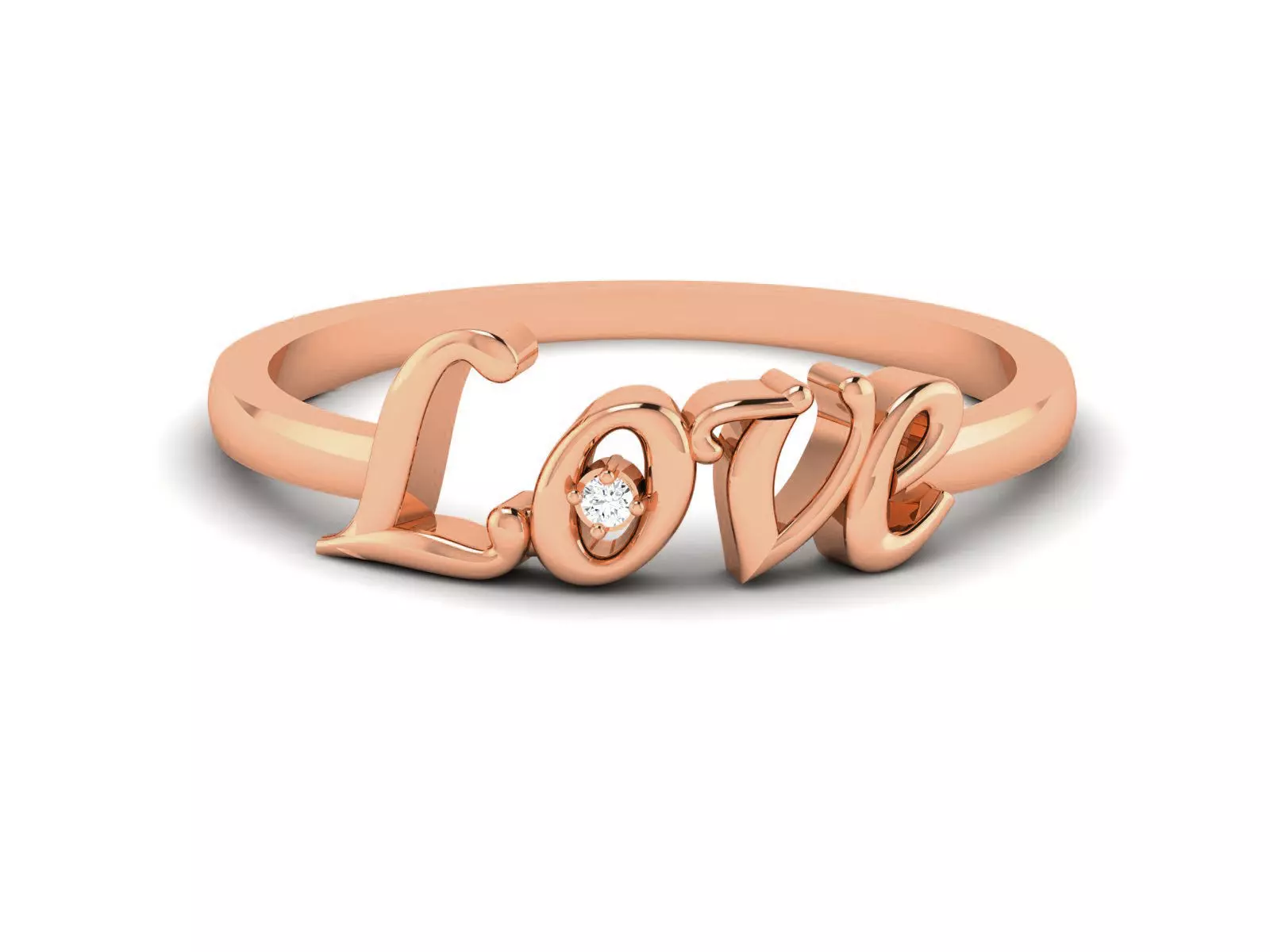 Ultra light wt minimalist Love Ring 3dm renders detail 3D print model_0