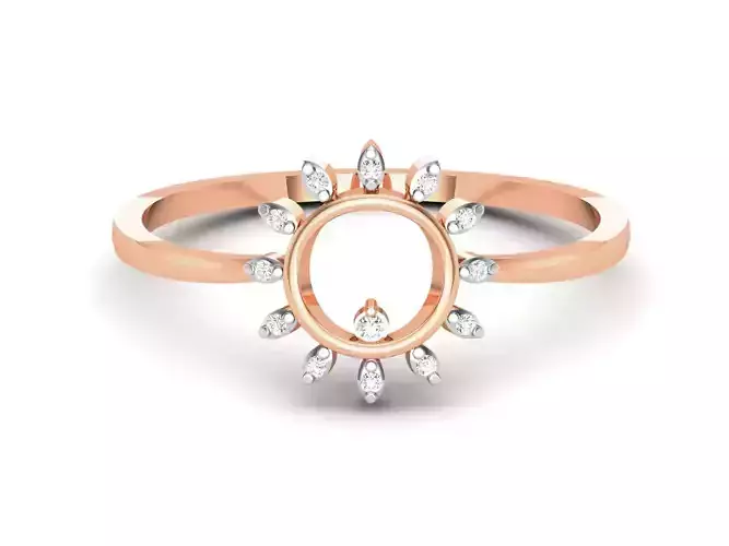 Ultra light wt minimalist Women Ring 3dm renders detail 
