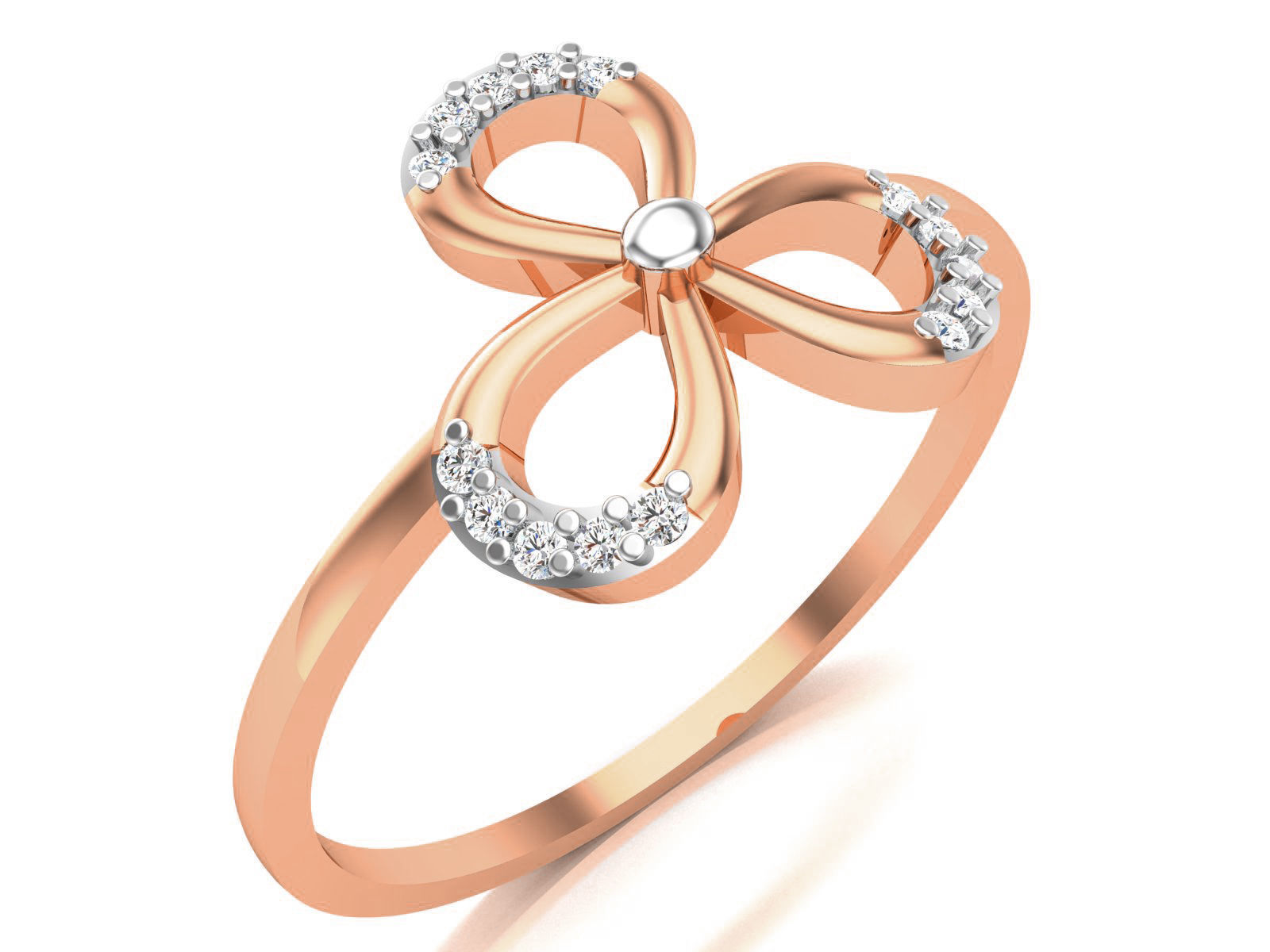 Ultra light wt minimalist flower Ring 3dm renders detail 3D print model_1