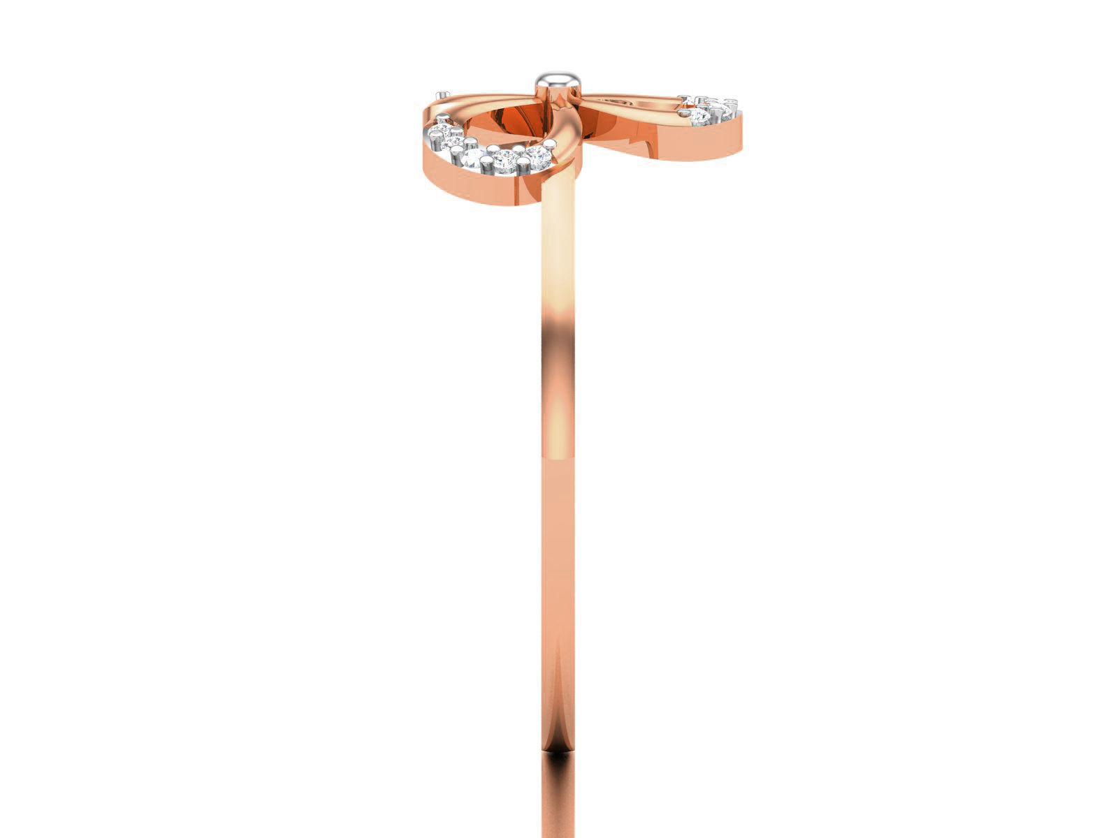 Ultra light wt minimalist flower Ring 3dm renders detail 3D print model_3