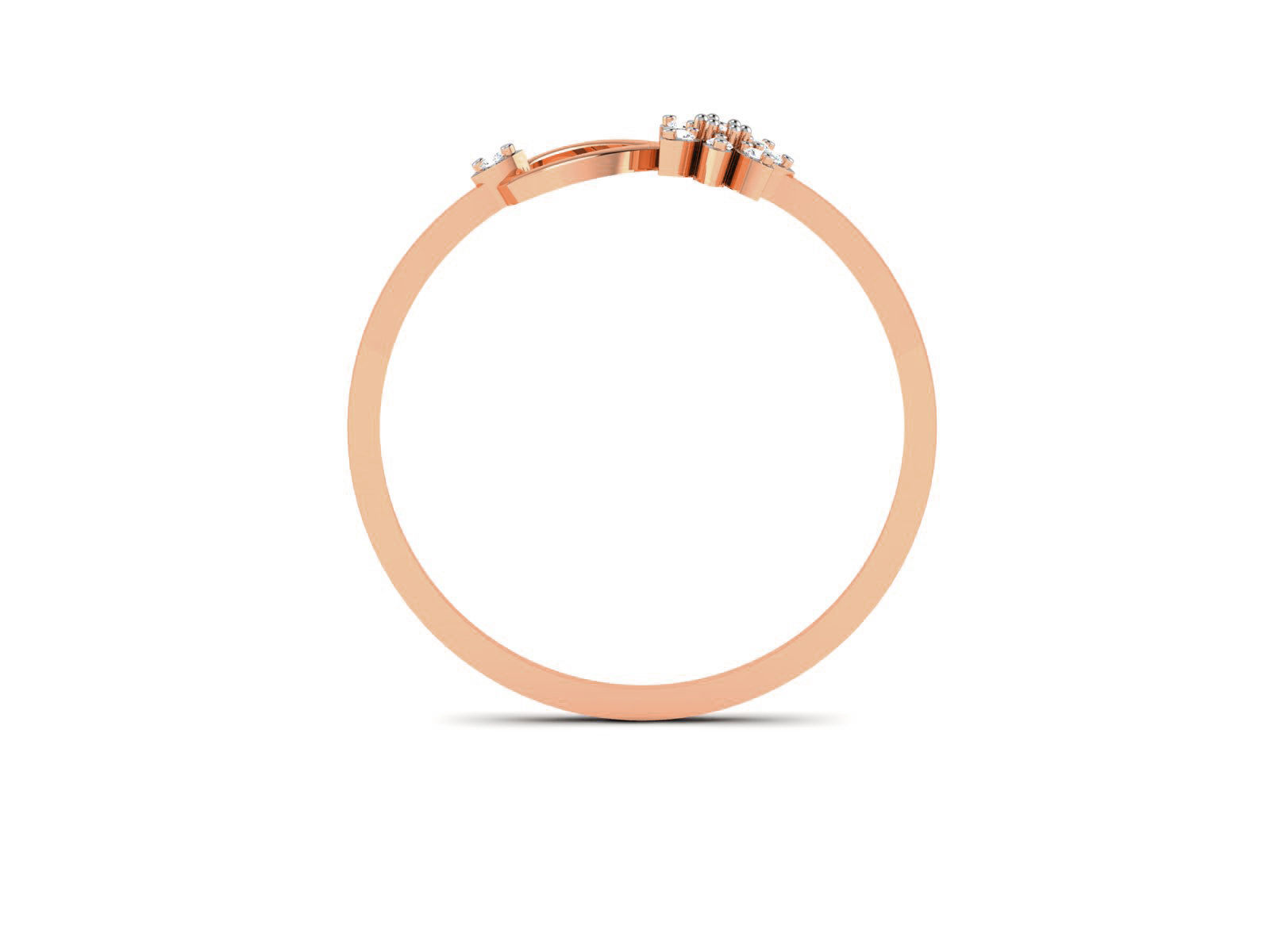 Ultra light wt minimalist Women Ring 3dm renders detail  3D print model_2
