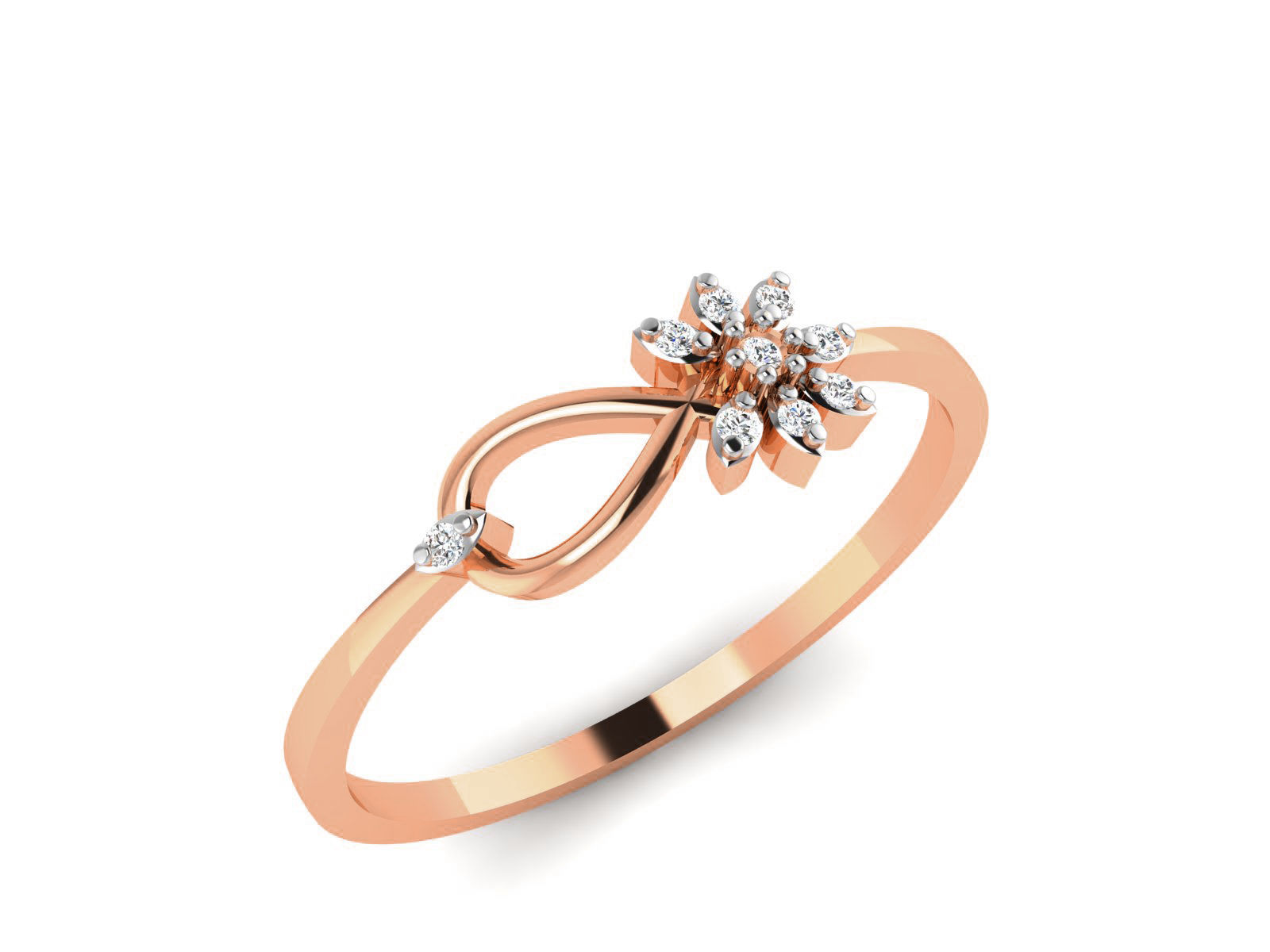 Ultra light wt minimalist Women Ring 3dm renders detail  3D print model_1