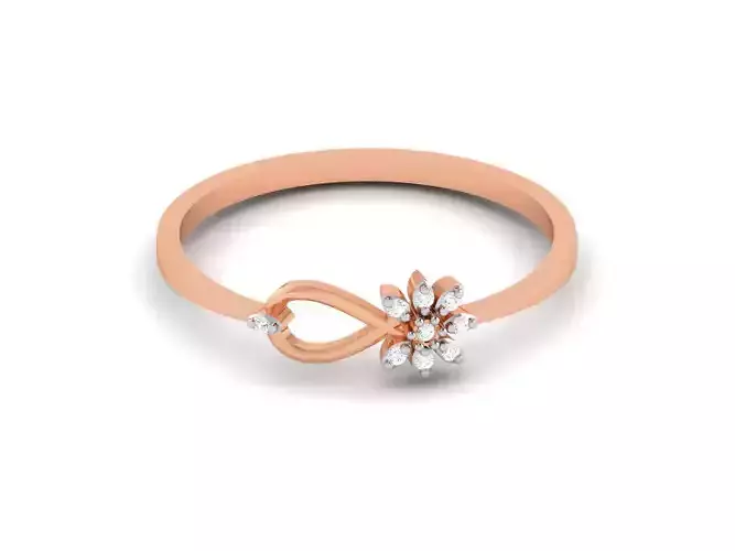 Ultra light wt minimalist Women Ring 3dm renders detail 