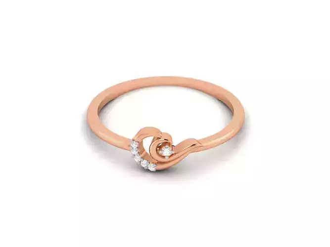 Ultra light wt minimalist Women Ring 3dm renders detail 