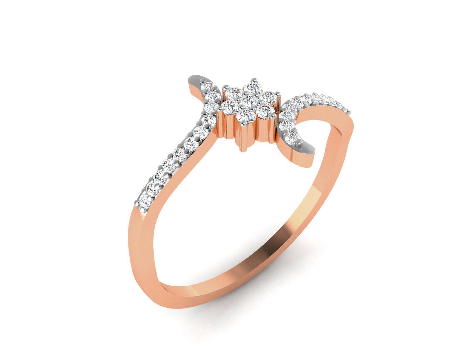 Ultra light wt minimalist Women Ring 3dm renders detail  3D print model_1