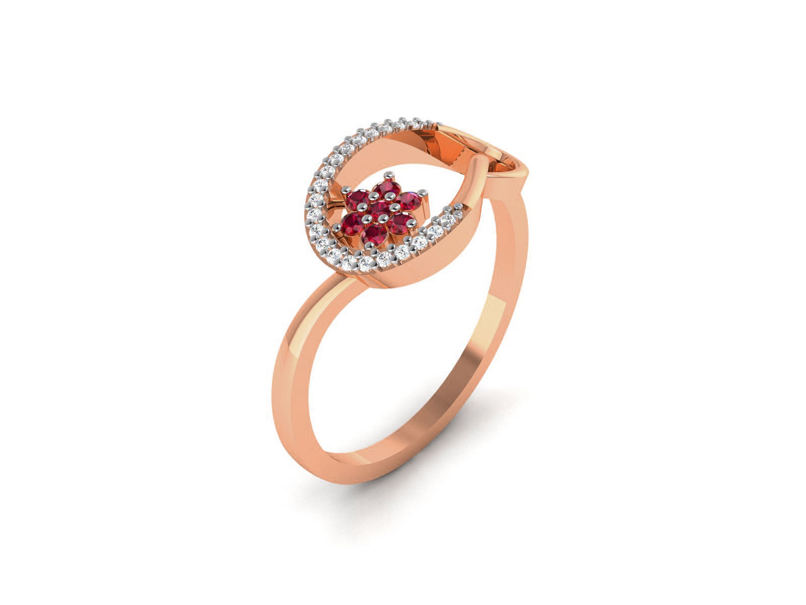 Ultra light wt minimalist Women Ring 3dm renders detail  3D print model_1