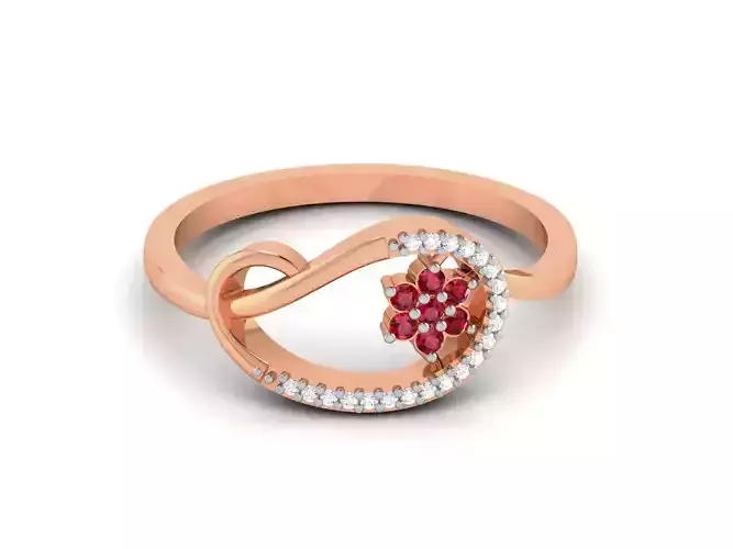 Ultra light wt minimalist Women Ring 3dm renders detail 