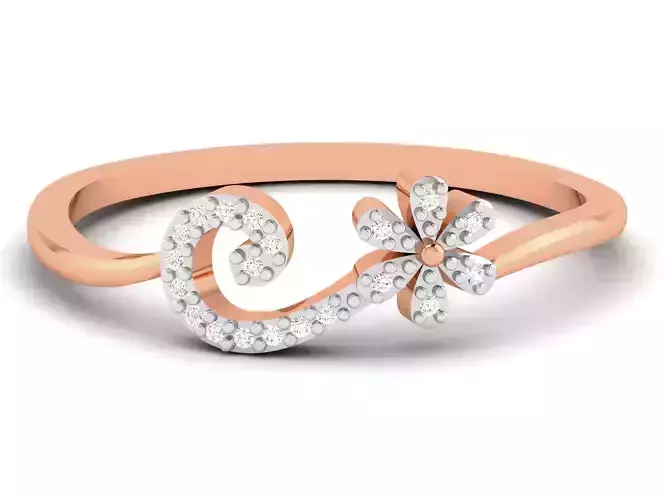 Ultra light wt minimalist Women Ring 3dm renders detail 