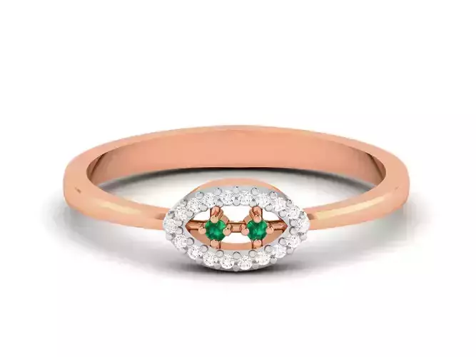 Ultra light wt minimalist Women Ring 3dm renders detail 