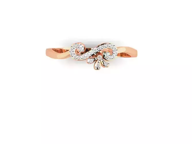 Ultra light wt minimalist Women Ring 3dm renders detail 