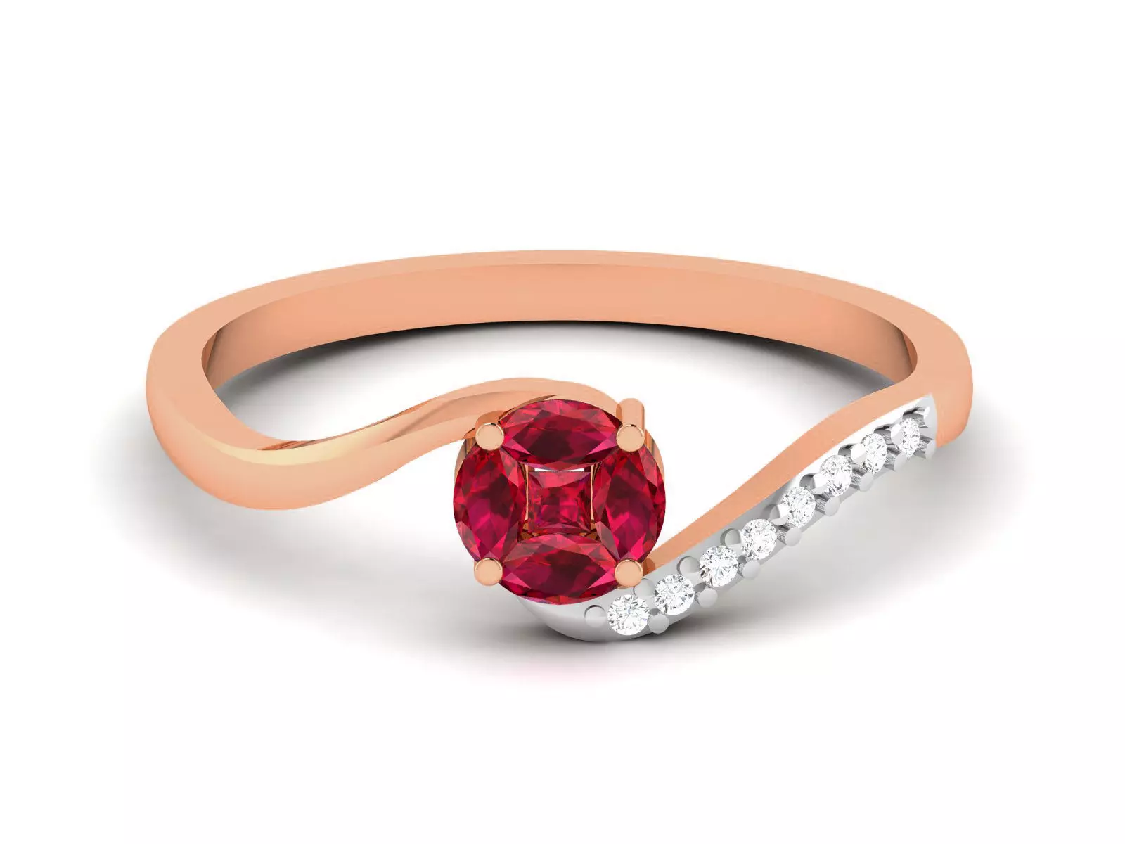 Ultra light wt minimalist Women Ring 3dm renders detail  3D print model_0