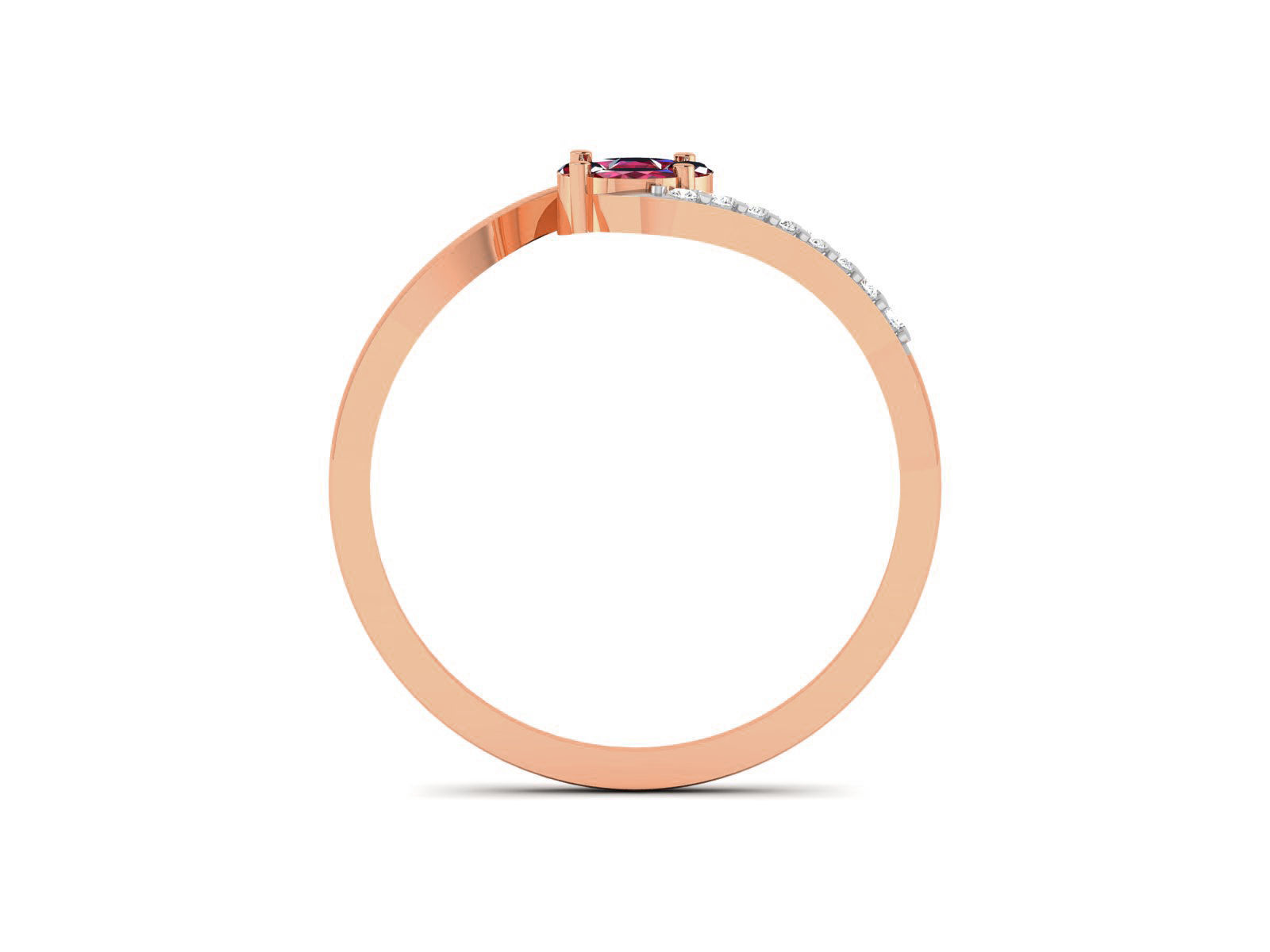 Ultra light wt minimalist Women Ring 3dm renders detail  3D print model_3