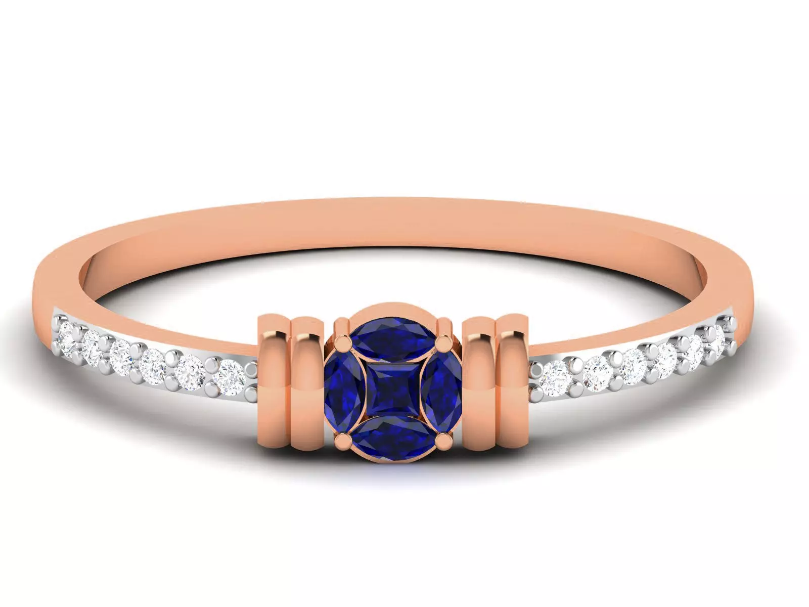 Ultra light wt minimalist Women Ring 3dm renders detail 3D print model_0