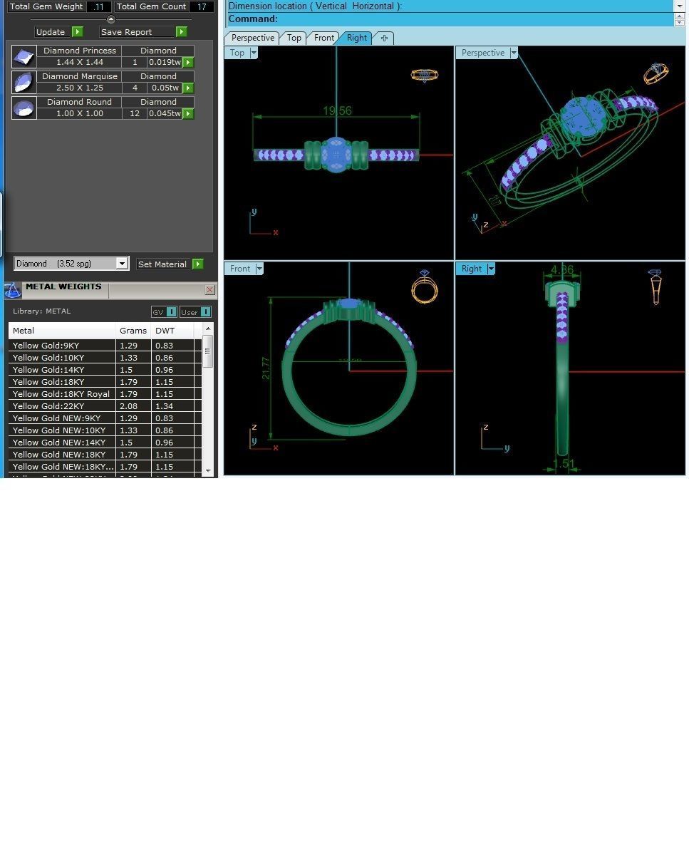 Ultra light wt minimalist Women Ring 3dm renders detail 3D print model_1