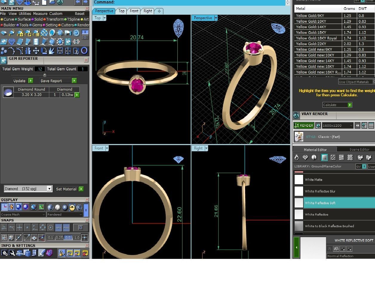 Ultra light wt minimalist Women Ring 3dm renders detail  3D print model_2