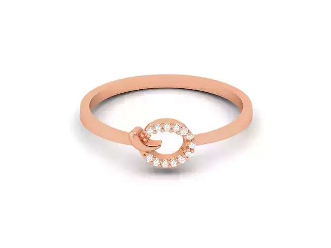 Ultra light wt minimalist Women Ring 3dm renders detail 