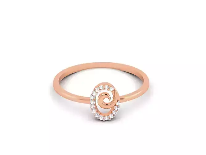 Ultra light wt minimalist Women Ring 3dm renders detail 