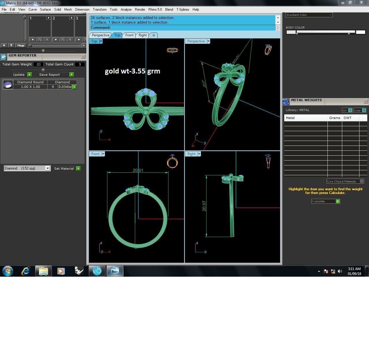 Ultra light wt minimalist Flower Ring 3dm renders detail  3D print model_4