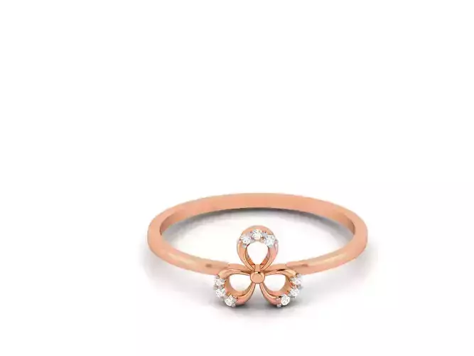 Ultra light wt minimalist Flower Ring 3dm renders detail 