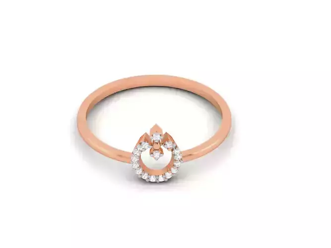 Ultra light wt minimalist Women Ring 3dm renders detail 