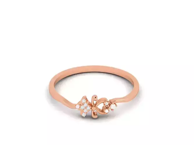 Ultra light wt minimalist Women Ring 3dm renders detail 
