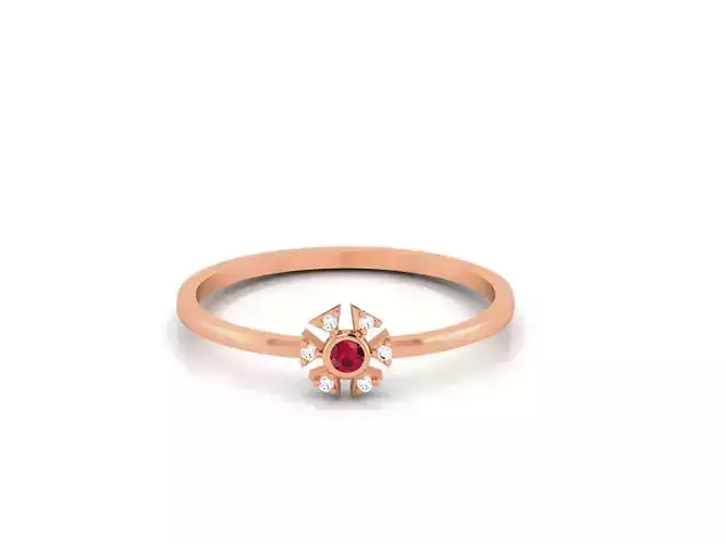 Ultra light wt minimalist Women Ring 3dm renders detail 