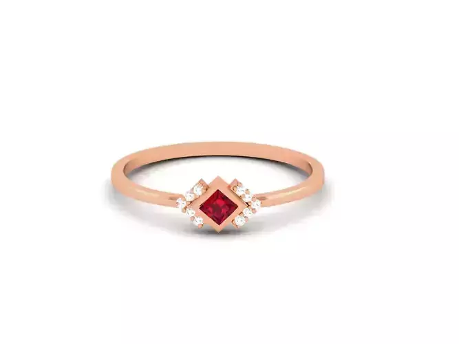 Ultra light wt minimalist Women Ring 3dm renders detail  3D print model