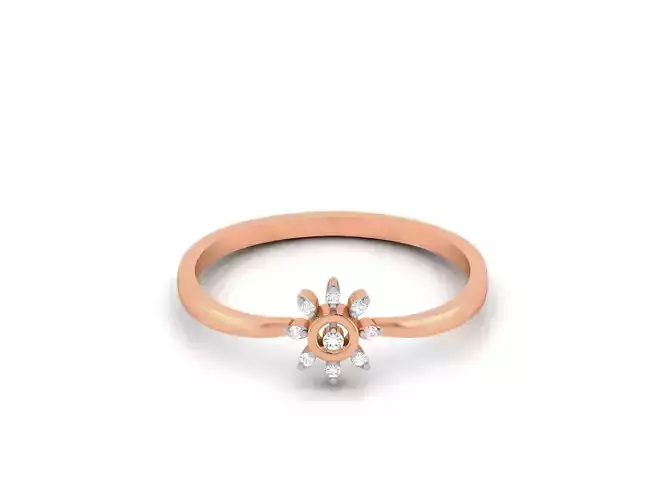Ultra light wt minimalist Women Ring 3dm renders detail 