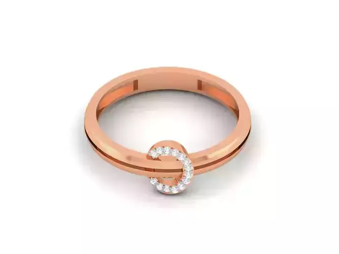 Ultra light wt minimalist Women Ring 3dm renders detail 
