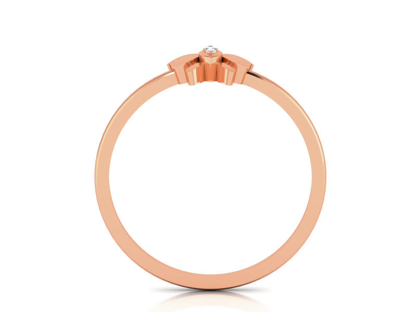 Ultra light wt minimalist Butterfly Ring 3dm renders detail 3D print model_2