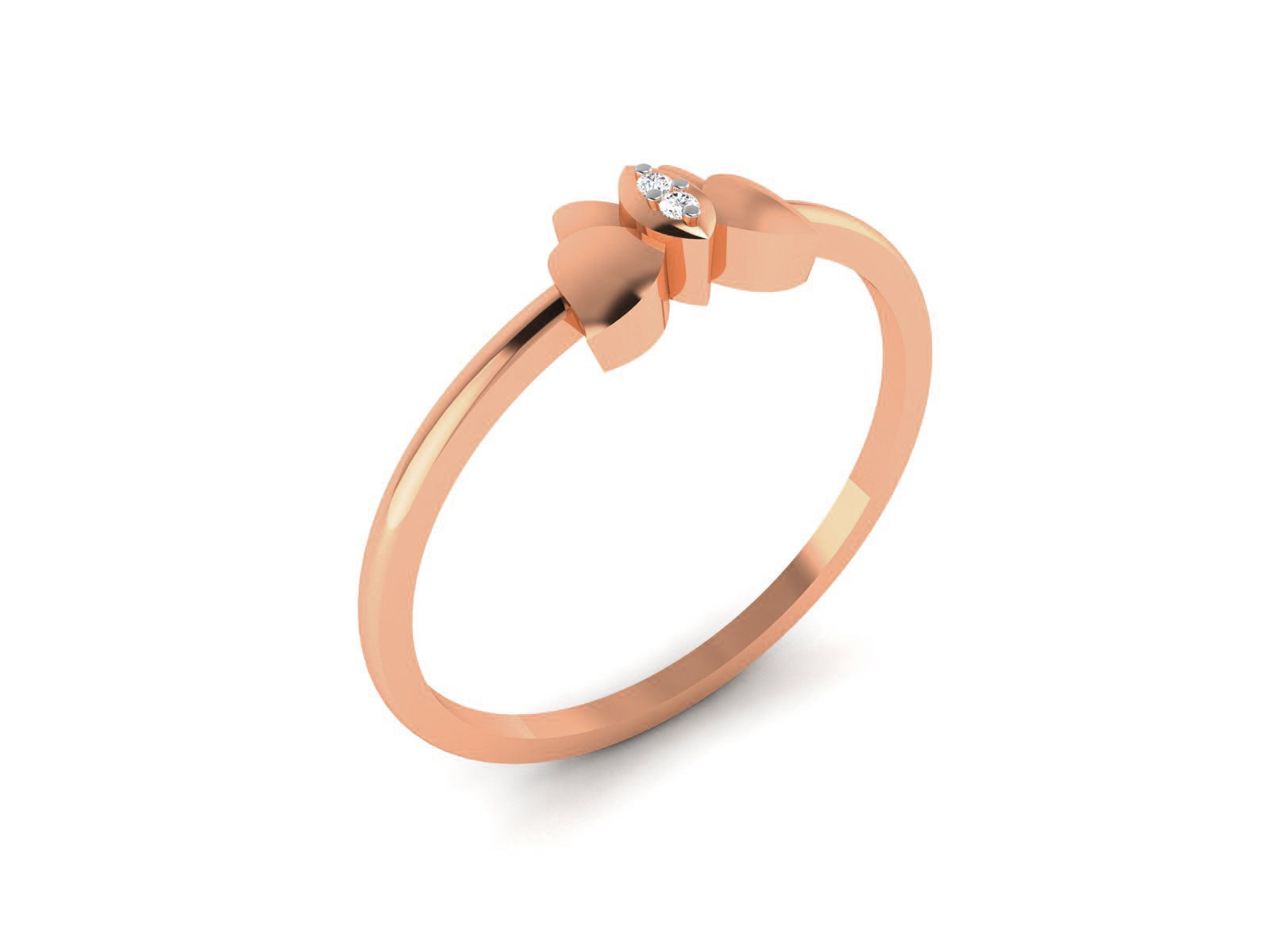 Ultra light wt minimalist Butterfly Ring 3dm renders detail 3D print model_1